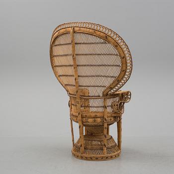 A rattan peacock chairs, the second half of the 20th century.