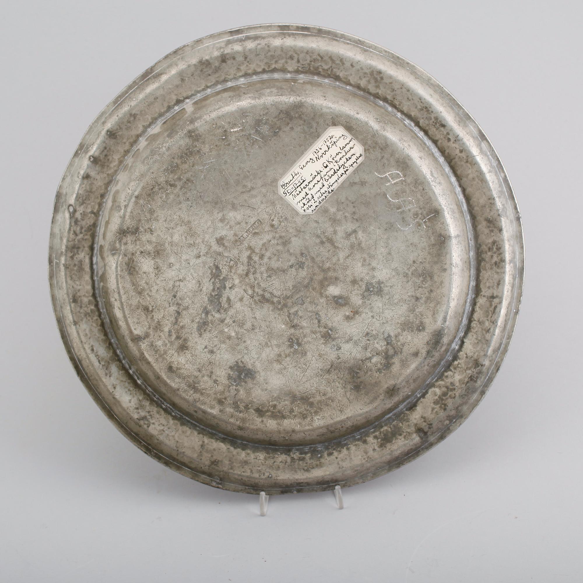 FAT, tenn, Georg Kruth, Norrköping 1745.