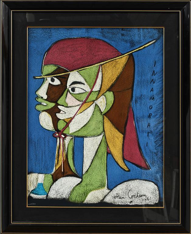 JEAN COCTEAU, färglitografi, sign samt dat 1961 i trycket, nr 21/300.