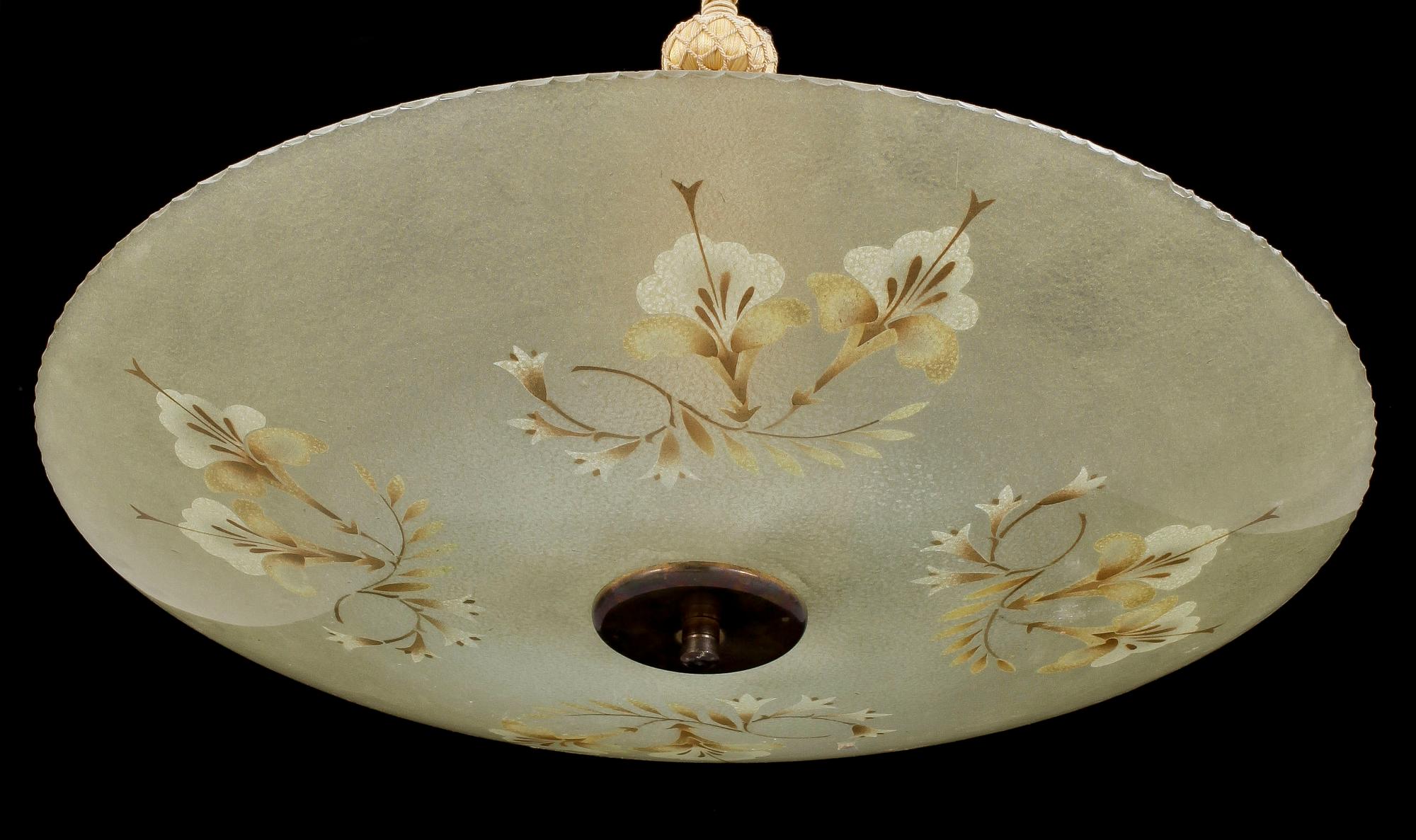 TAKLAMPA, art deco, 1930/40-tal.