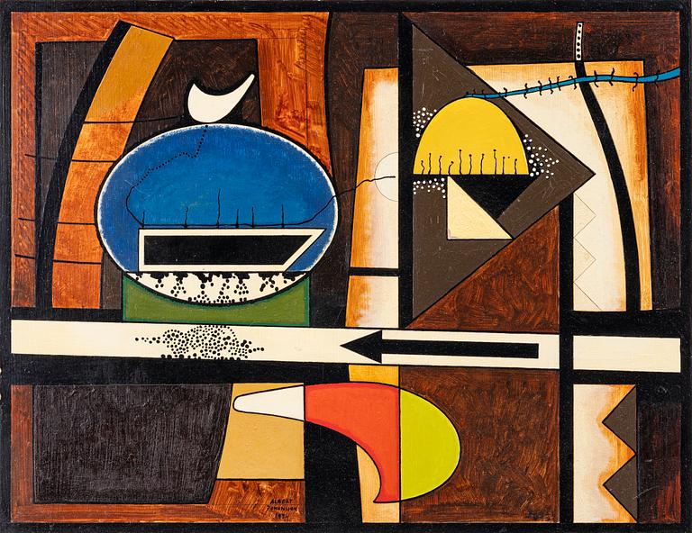 Albert Johansson, "Blå Jungfrun som stad".