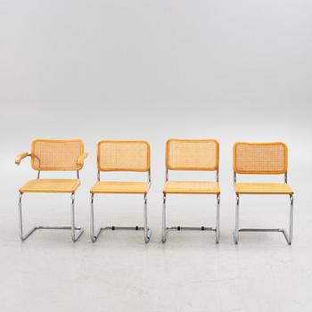 Stolar, 3 st, smt karmstol, Italien, sent 1900-tal.