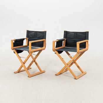 Ewan McGregor director's chairs, a pair for Habitat, 2000s.