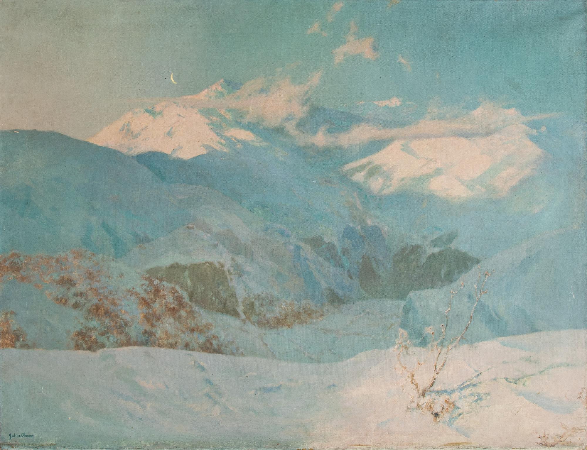 Julius Olsson, oil on canvas, signed.