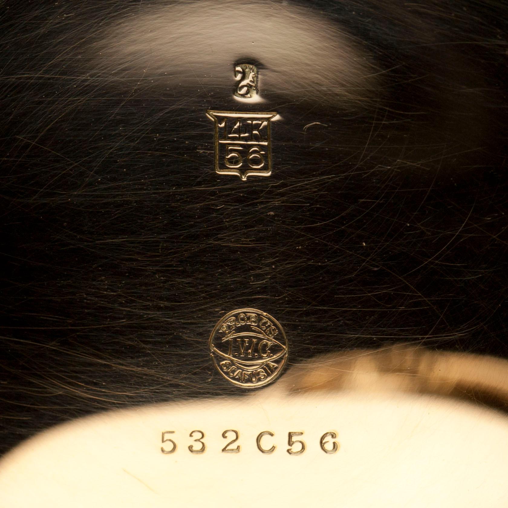 FICKUR, IWC Shauffhausen 14K kultaa. 1920-tal. Totalvikt 93 g.