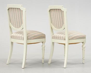 STOLAR, 6 st, gustaviansk stil, 19/2000-tal.