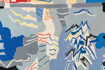 Lars Gynning, vävd tapet, gobelängteknik, ca 690 x 103 cm, signerad GYNNING Portalegre, Portugal.