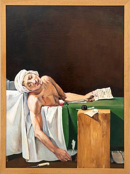 Unknown artist, "The Death of Marat" after Jacques-Louis David, 20th century.