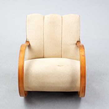 A rocking chair, Swedish Modern, probably 1940's.