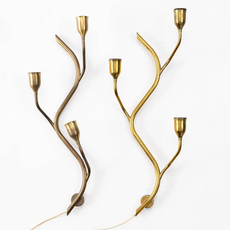 Vägglampor, ett par, Astra, Norge, 1900-talets mitt.