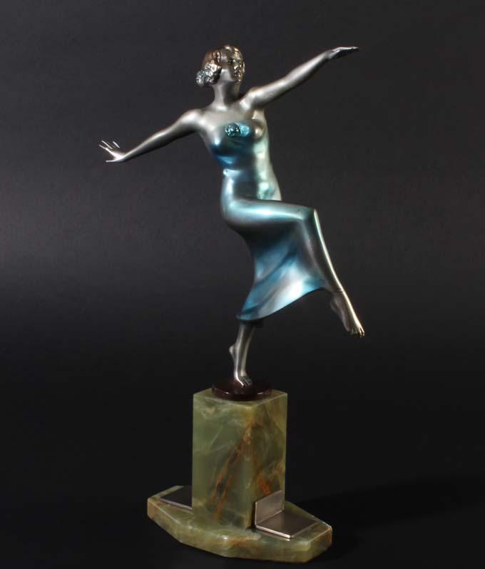 OTTO HAFENRICHTER, Art Deco Bronce sculpture Otto Haffenrichter.