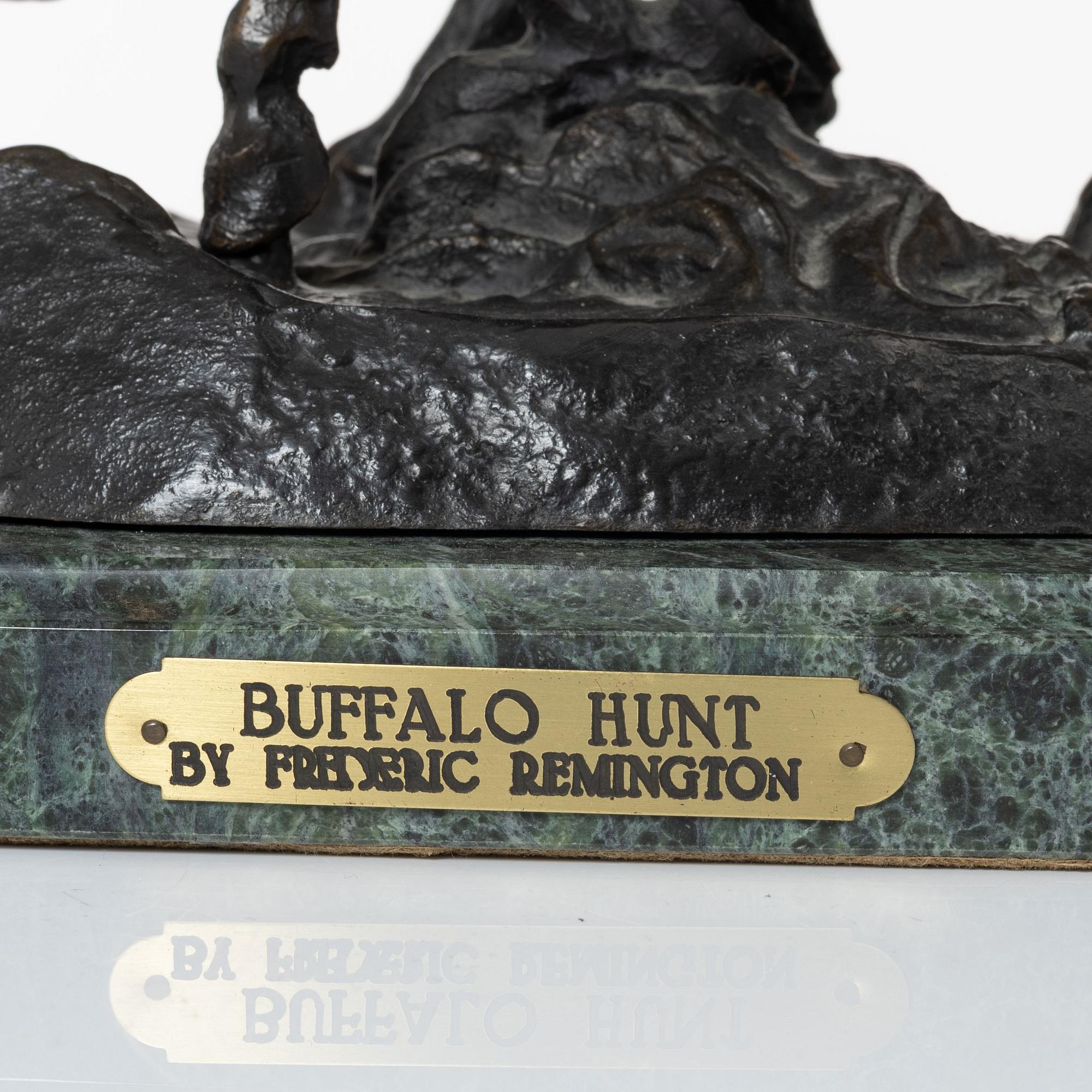 Frederic Sackrider Remington, efter. "Buffalo Hunt".