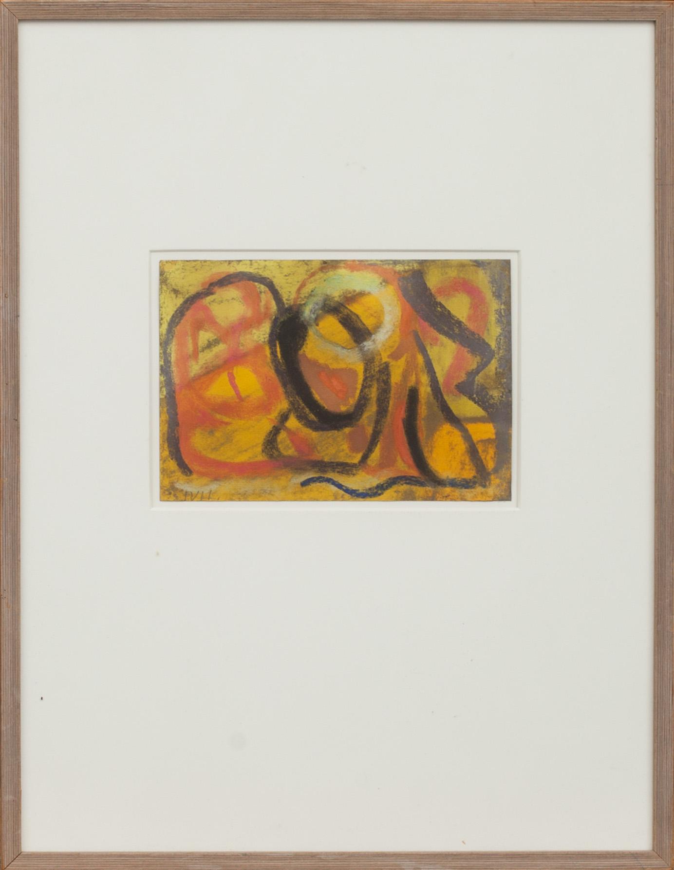 TORA VEGA HOLMSTRÖM, pastell. Monogramsignerad.