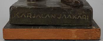 VEIKKO JALAVA, brons, sign. Karjalan jääkäri 1788-1809.