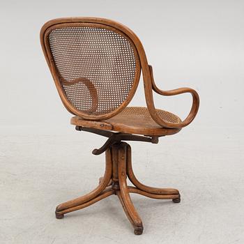 Michael Thonet, kontorsstol, "Revolving rocking chair", Wien 1888.