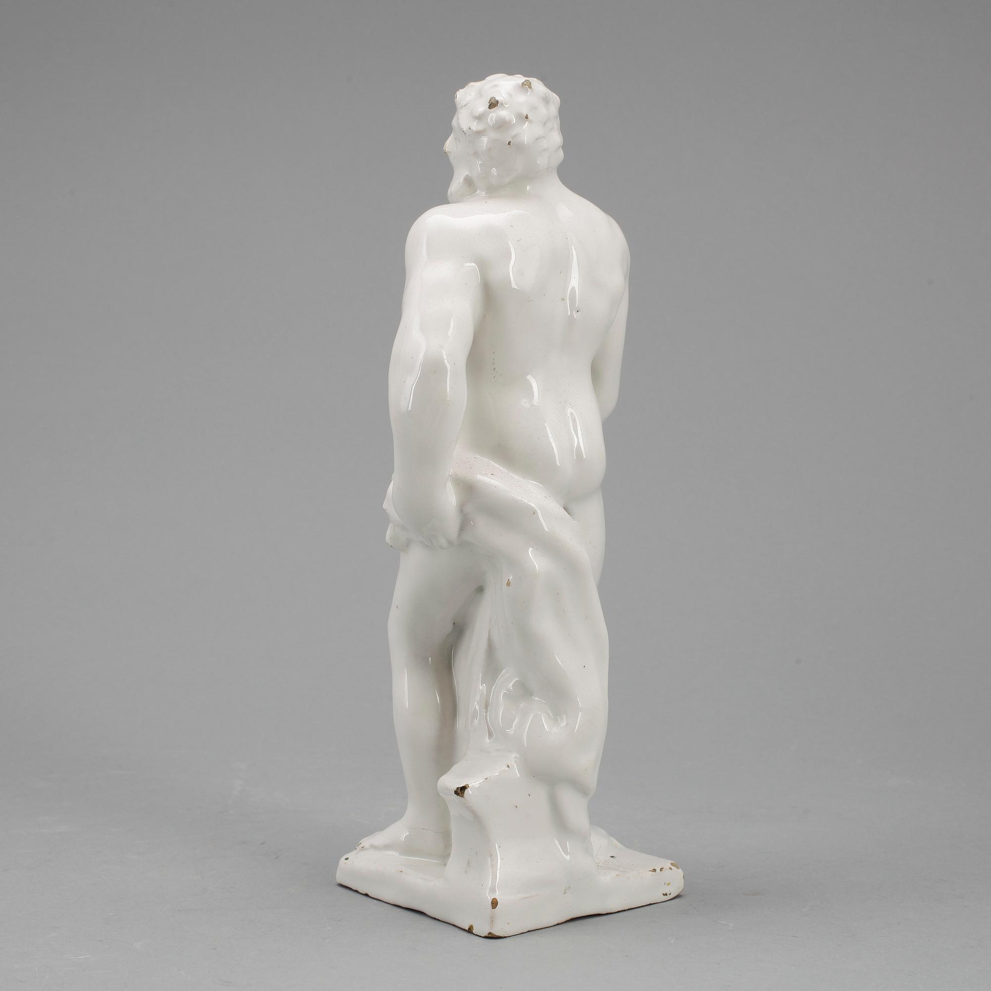 SKULPTUR, porslin/keramik, möjligen 1700-tal.