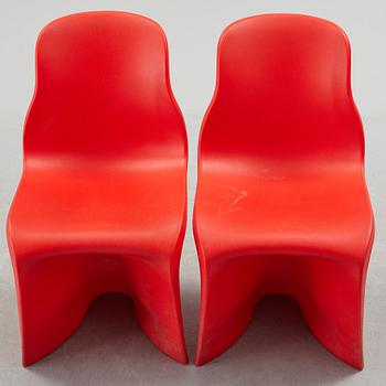 A pair of 'Him & Her' chairs by Fabio Novembre, Caraminia, Italy.