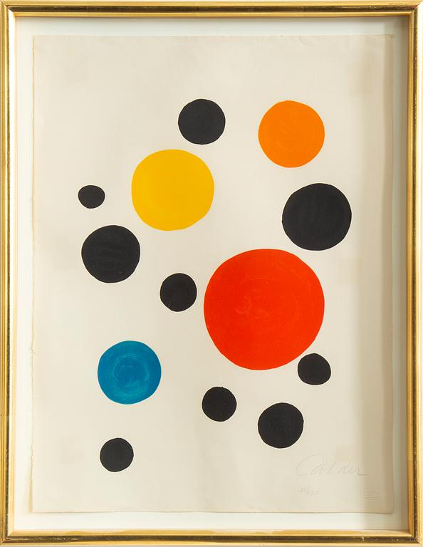 ALEXANDER CALDER, lithograph in colour, 1970,  signed 88/100.