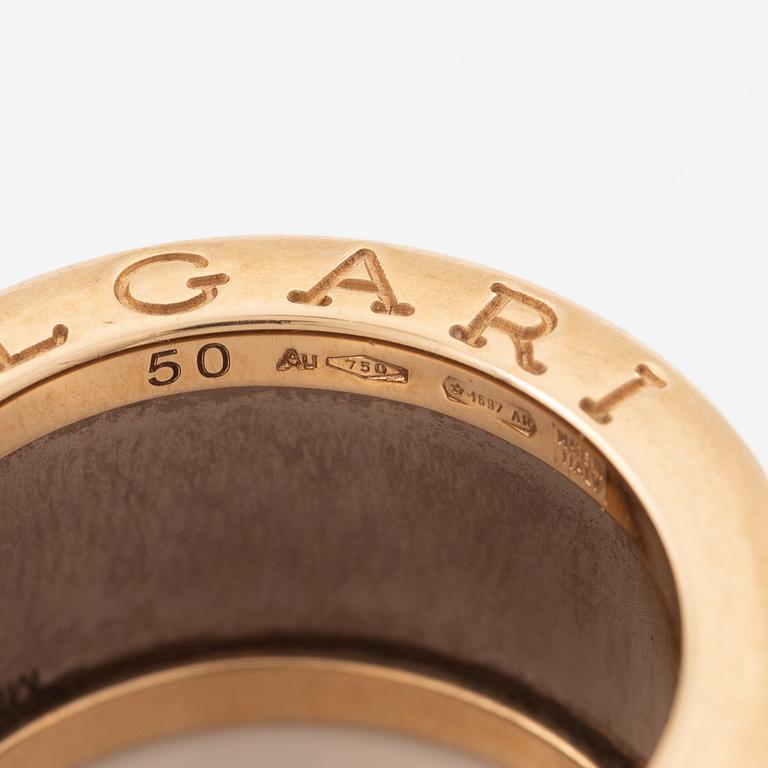 Bulgari, ring, B.zero1, 18K roséguld med keramik.