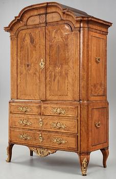 A Swedis Rococo 18th century cupboard.