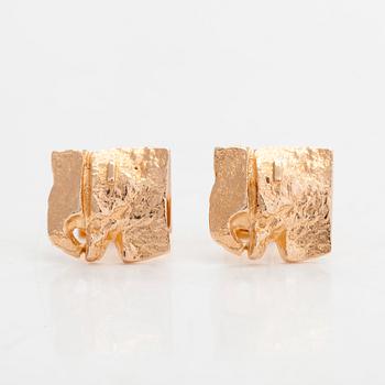Björn Weckström, manschettknappar, "Elefanter", 14K guld. Lapponia 1964.