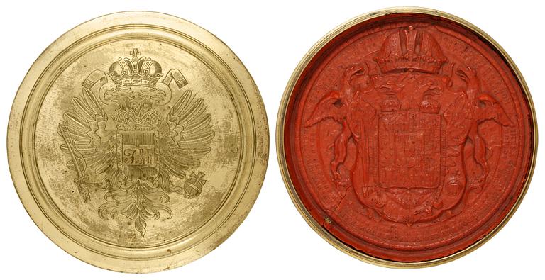 SIGILL I DOSA. Josef II. Österrike 1780-tal.