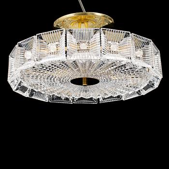 CARL FAGERLUND, taklampa, Orrefors.