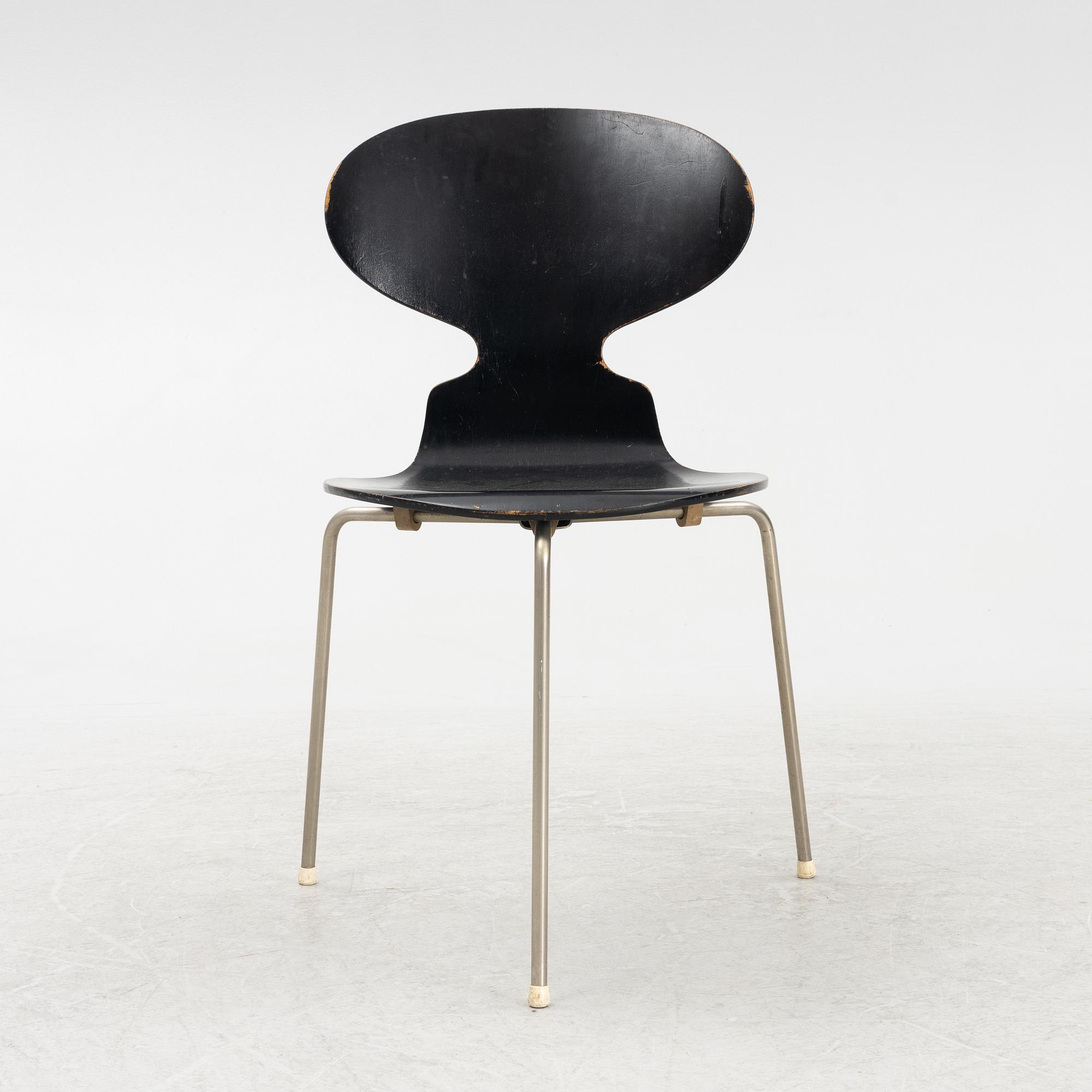 Arne Jacobsen, stol, "Myran", Fritz Hansen, Danmark, 1950-tal.