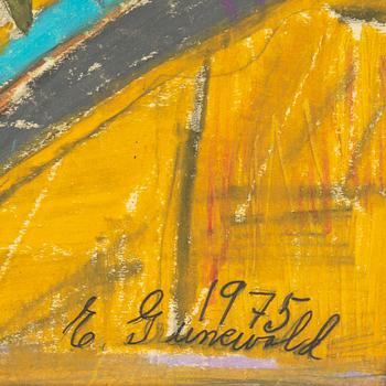 ELSA GRÜNEWALD, crayon, signed and dated 1975.