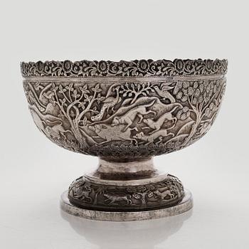 A silver bowl, Cambodia.