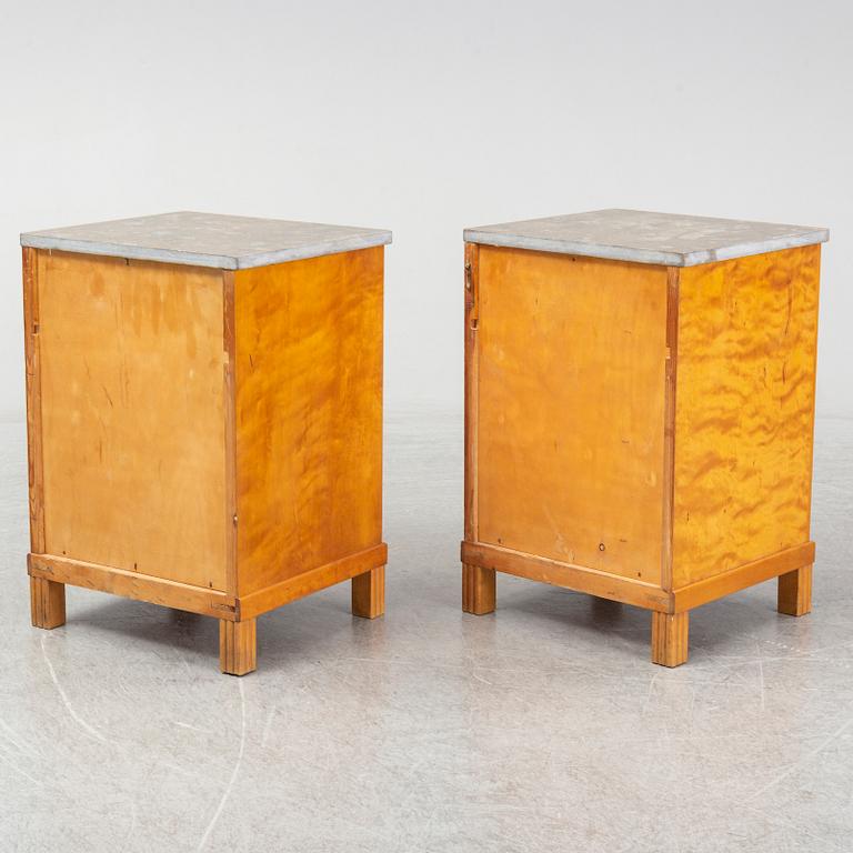 SÄNGBORD, ett par, 1930-tal.