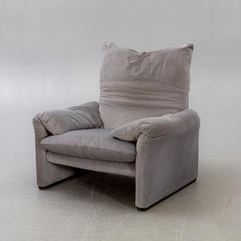 Vico Magistretti, easy chair, "Maralunga", for Cassina, later part of the 20th century.