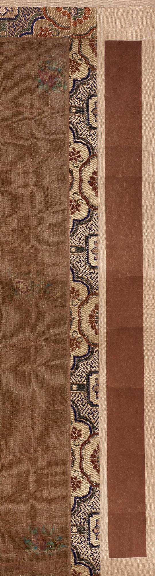 RULLMÅLNING, troligen 1700-tal eller äldre. Shakyamuni Buddha.