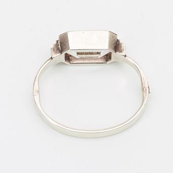 Wiwen Nilsson, a sterling and rock crystal bangle, Lund 1934.