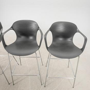 Kasper Salto, bar stools 4 pcs "KS 69 NAP" for Fritz Hansen 2017.