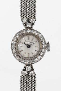 LADIE'S WRIST WATCH, Chopard, set with brilliant- and eight cut diamonds.