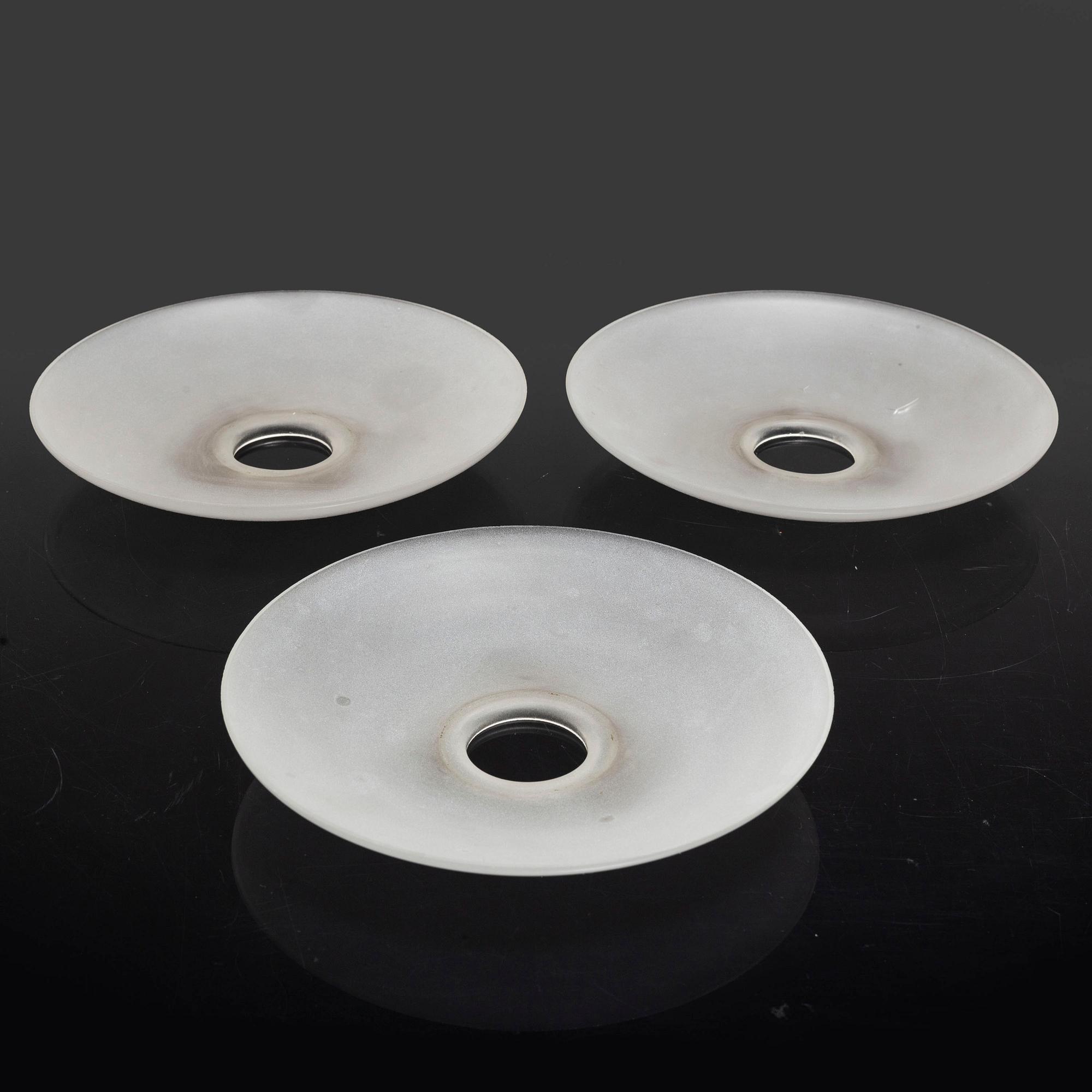 POUL HENNINGSEN, reservdelar till PH-lampor, 3+3+3 glasskärmar samt hållare, Louis Poulsen, troligen 1900-talets förra.