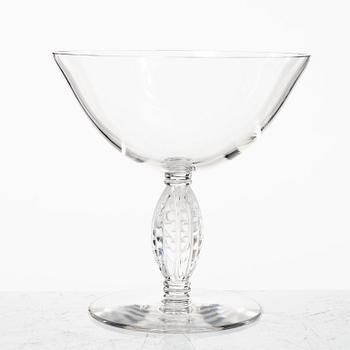 René Lalique, champagnekupor, 8 st, "Fontainebleau", Lalique, Frankrike.