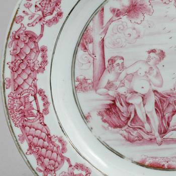 TALLRIK, porslin, Kina, 1700-tal.