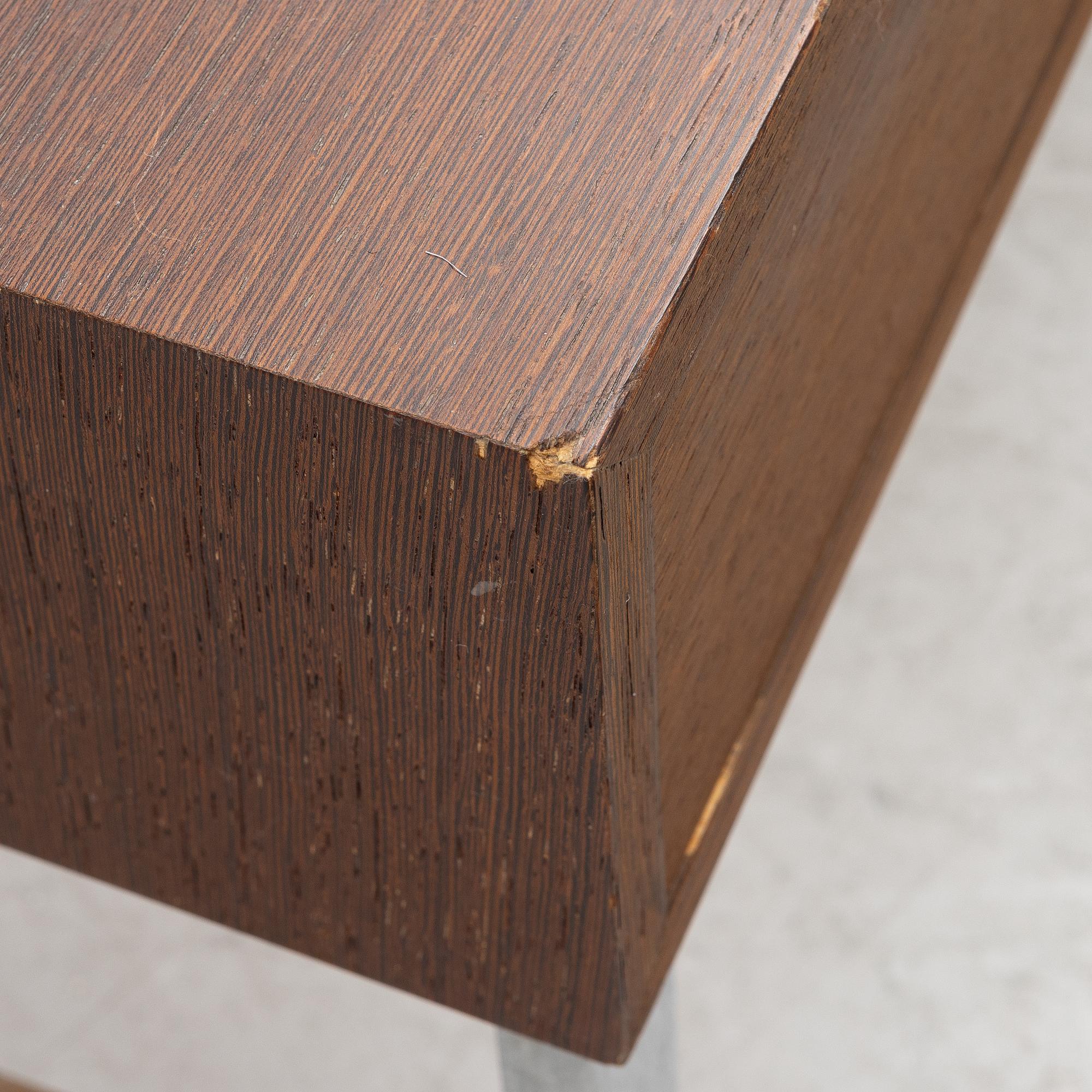 Hallmöbel, två delar, Glas & Trä, Hovmantorp, 1970-tal.