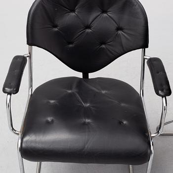 Four 'Sam' armchairs by Sam Larsson for Dux. Late 20th Century.