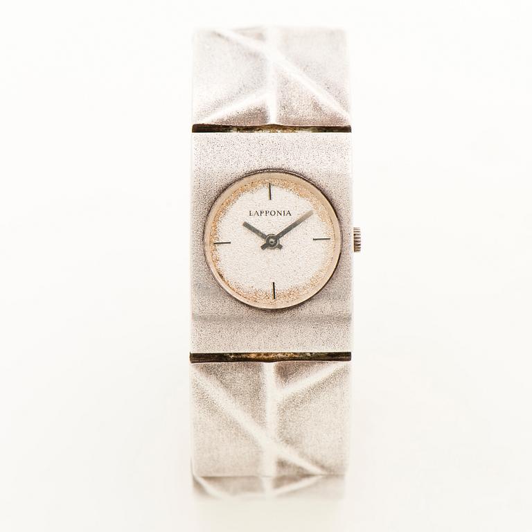 A BJÖRN WECKSTRÖM WRISTWATCH, "Istral", silver. Lapponia 1981.