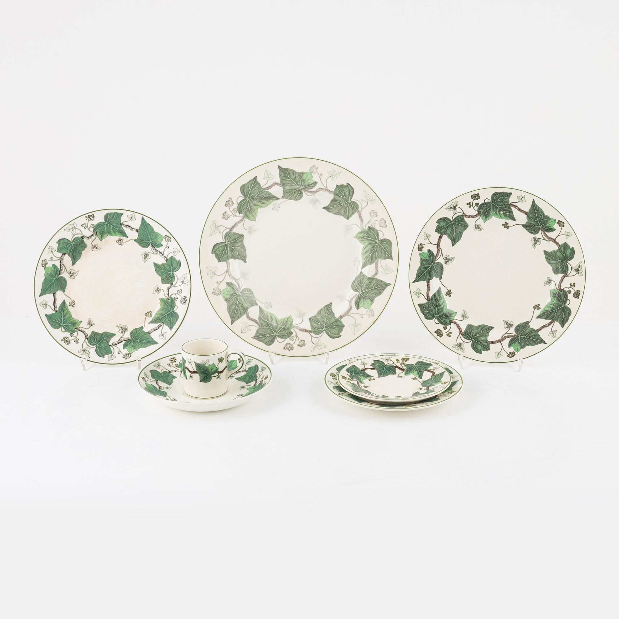 A 59-piece 'Napoleon Ivy' dinner service, Wedgwood, England.
