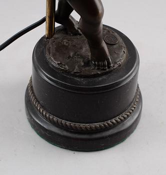BORDSLAMPA, patinerad brons, samtida.