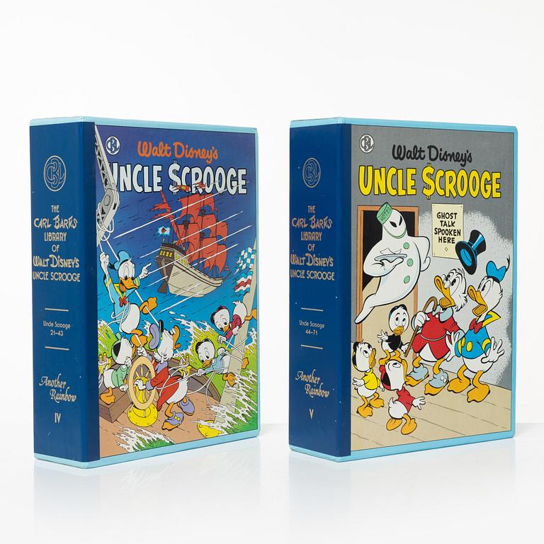 Carl Barks library, 30 volumes, Walt Disney, another Rainbow Publishing, USA. 1980's.