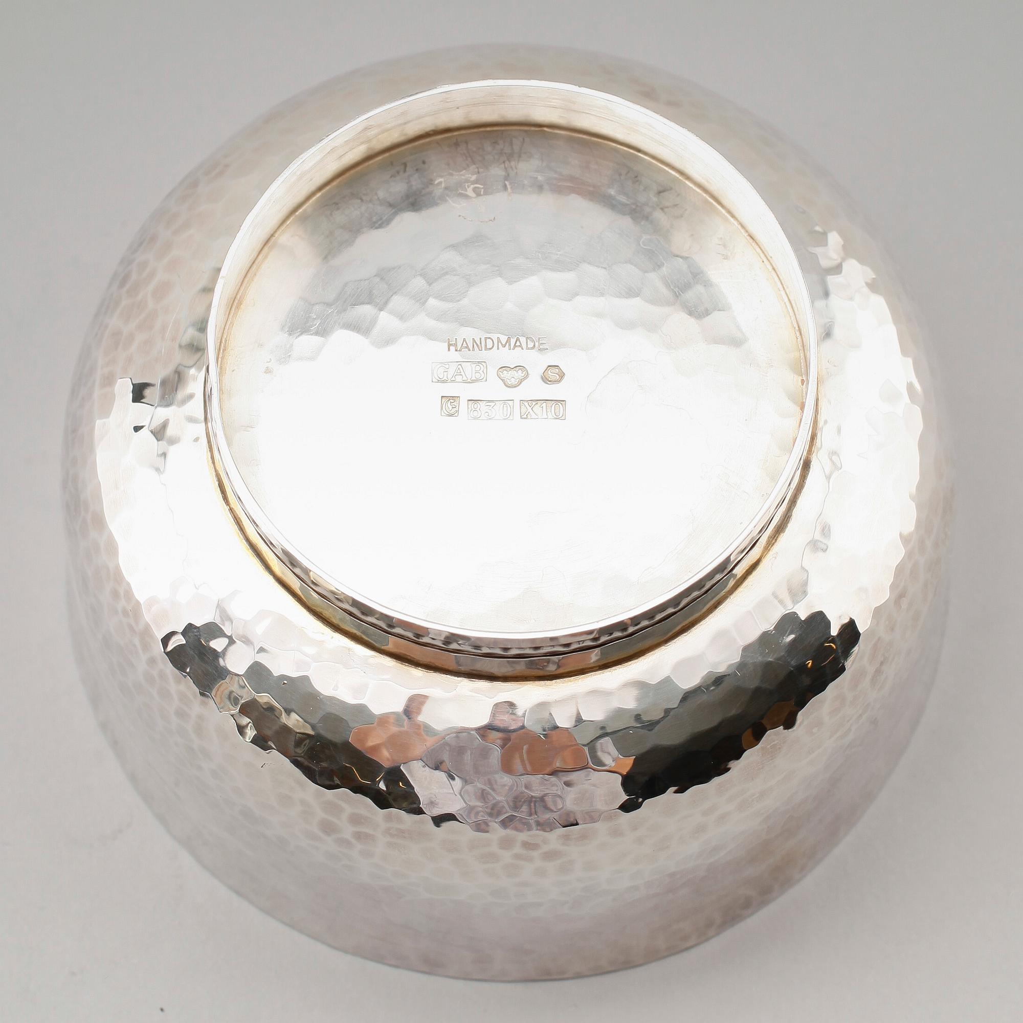 SKÅL, silver, GAB, 1996. Vikt 244 g.