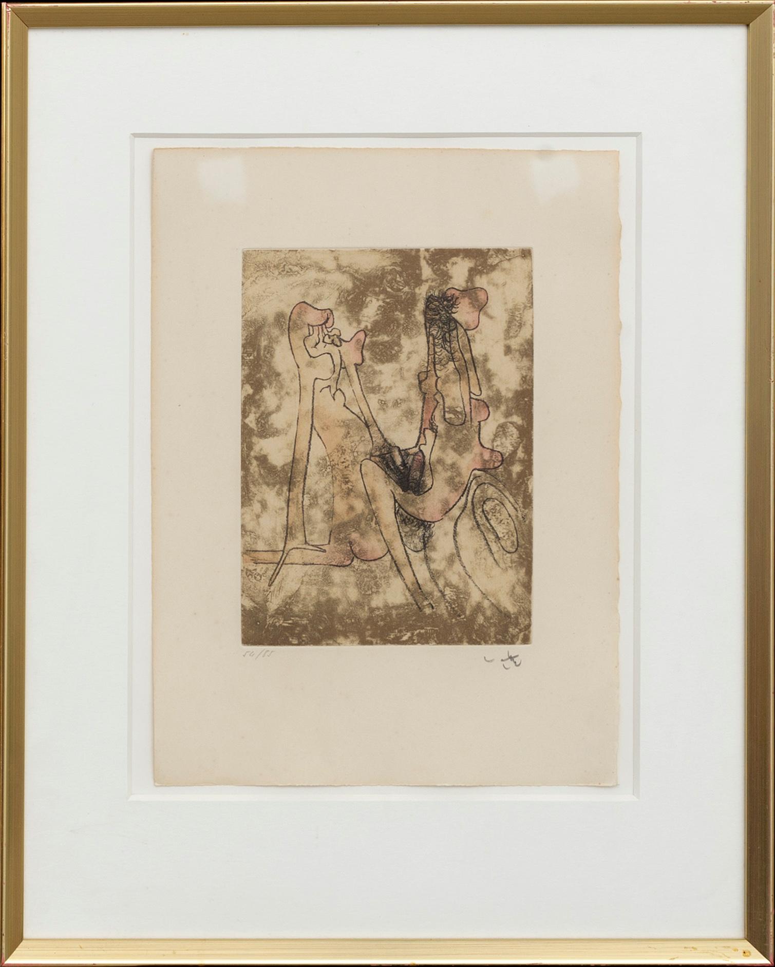 ROBERTO MATTA, etsningar, 2 st, sign.