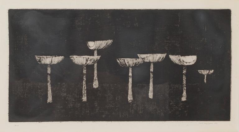 Pentti Kaskipuro, etsning, signerad och daterad 1963, märkt kv.5.