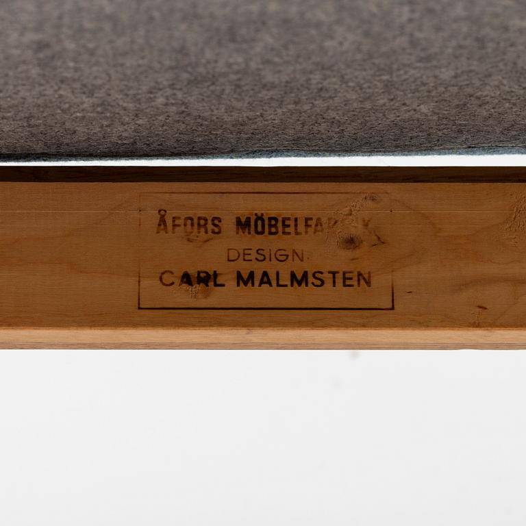 Carl Malmsten, matbord samt stolar, 6 st, "Ambassadör", Åfors Möbelfabrik och Bodafors.