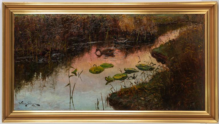 WILLIAM GISLANDER, oil on panel, signed and dated 1924 (?).